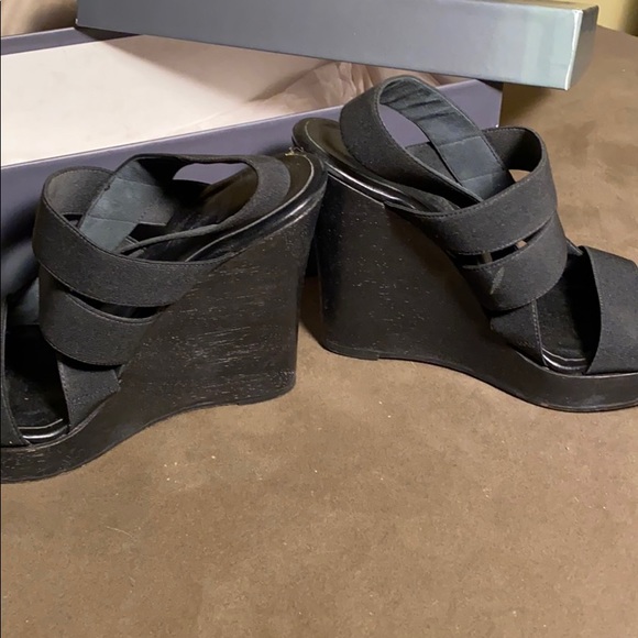7 for all mankind platform wedges - Picture 2 of 6